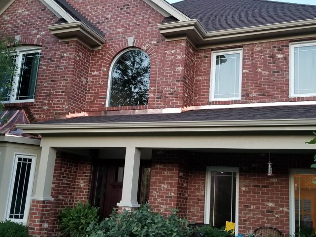 copper window awning and flashing done by optimal copper gutters and roof installers